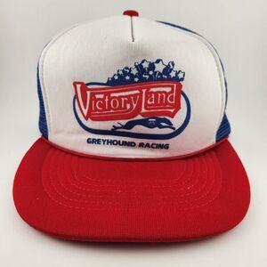 Vintage VictoryLand Casino Greyhound Racing rope snapback cap
